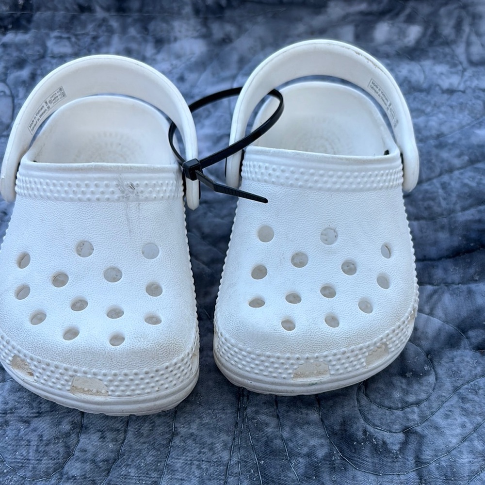 Kids White Crocs